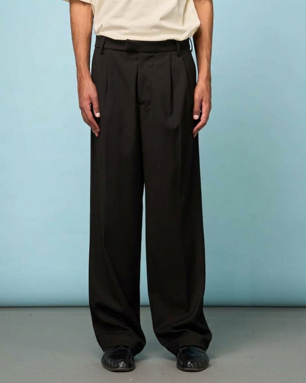 Black Loose Tailored Pants