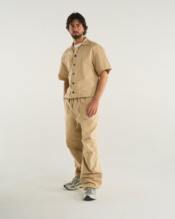RIPSTOP BOX SHIRT BEIGE