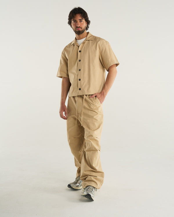 RIPSTOP BOX SHIRT BEIGE
