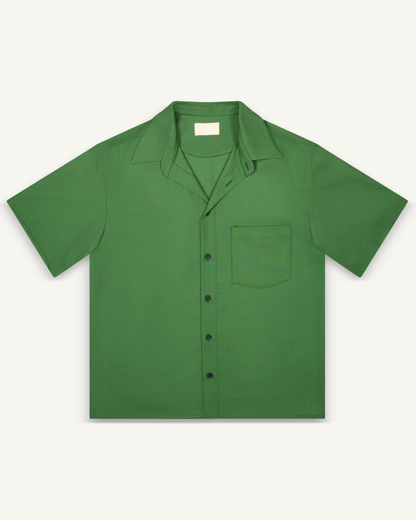 WOOL SHIRT GREEN