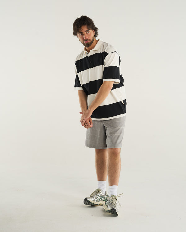 STRIPED POLO BLUE NAVY