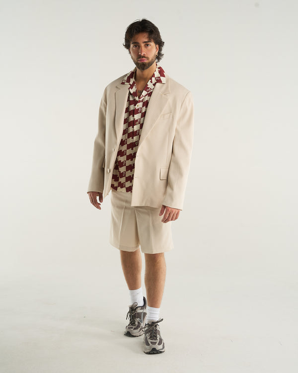 SINGLE-BREASTED JACKET BEIGE
