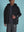 Black Neoprene Full-Zip Hoodie