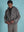 Brown Check Hooded Zip Jacket