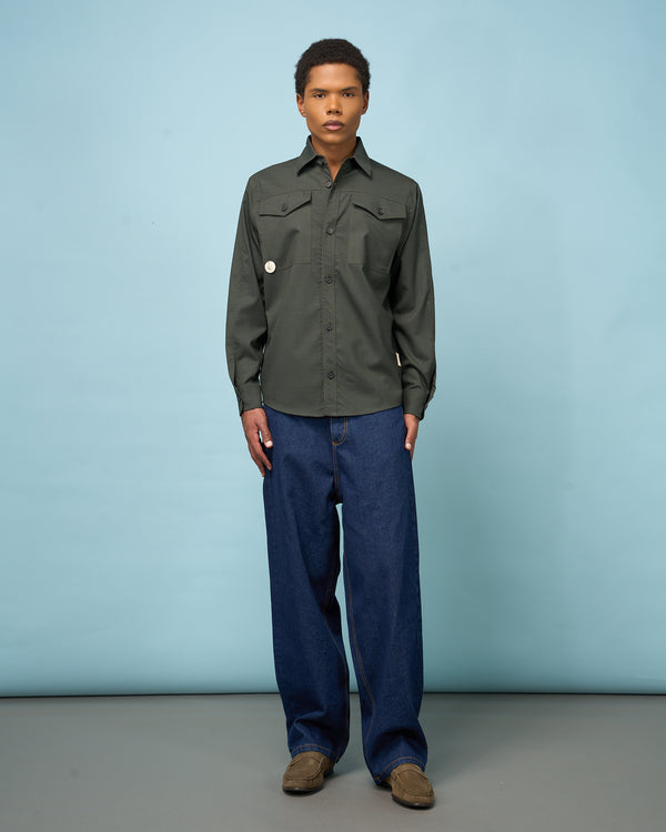 Indigo Blue Denim Raw
