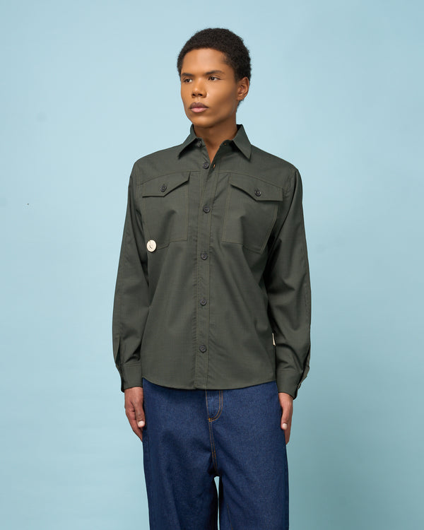 Green Wool Shirt