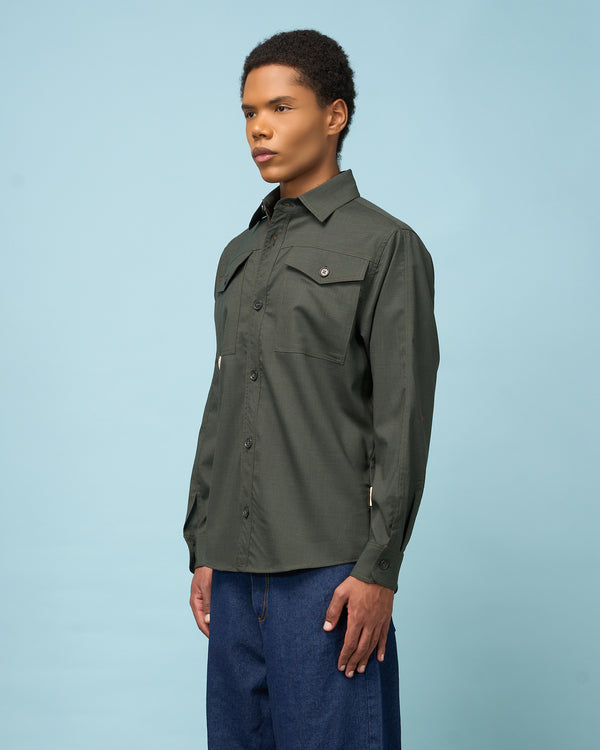 Green Wool Shirt