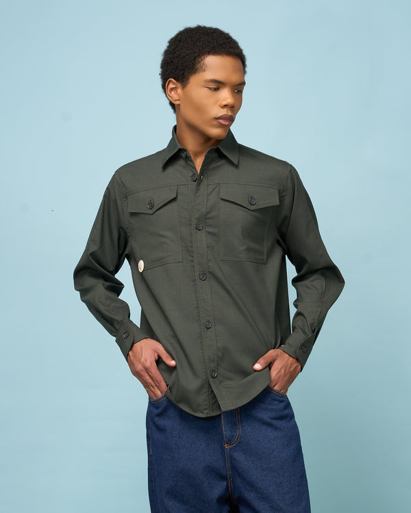 Green Wool Shirt