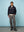 Blue Knit Half-Zip Sweater