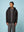 Black Neoprene Full-Zip Hoodie