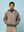 Brown Check Hooded Zip Jacket