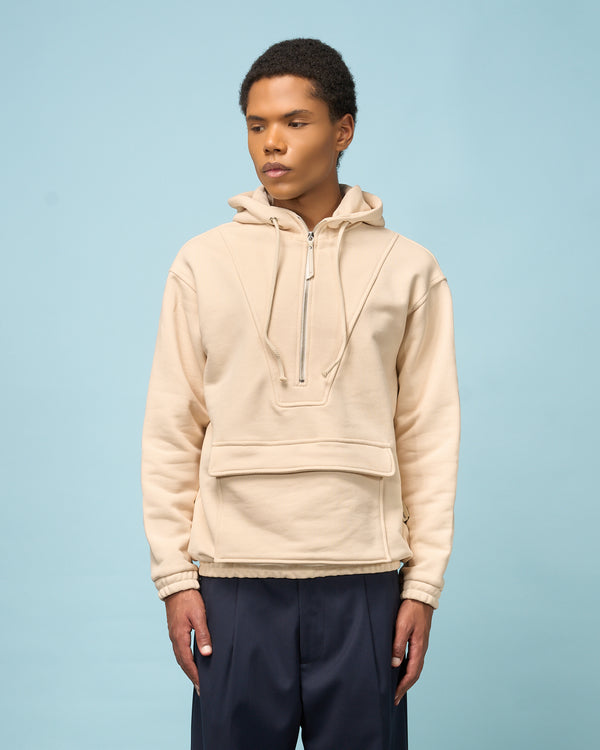 Sand Half-Zip Sweatshirt Anorak