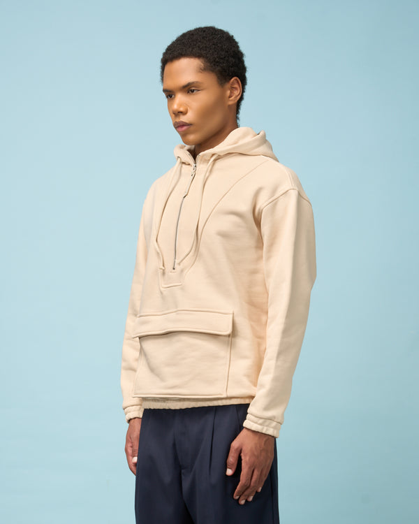 Sand Half-Zip Sweatshirt Anorak