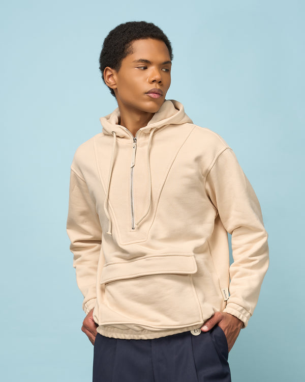 Sand Half-Zip Sweatshirt Anorak