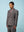 Grey Tailored Double-Breasted Blazer