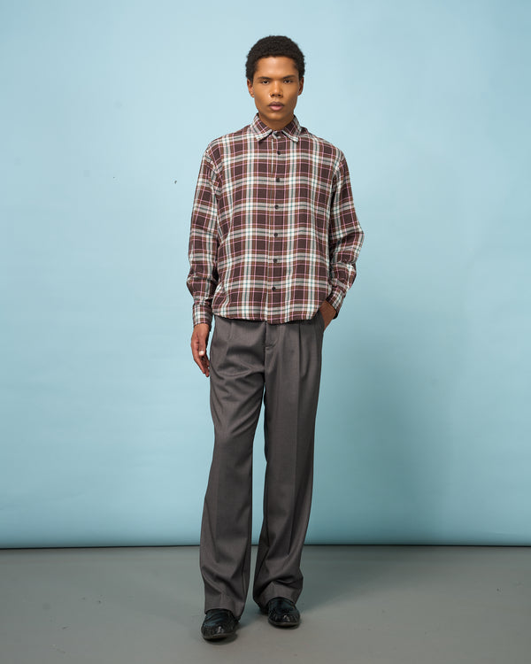 Grey Loose Tailored Pants
