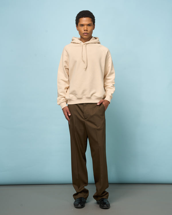 Cream Raglan Hoodie
