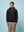 Black Half-Zip Sweatshirt Anorak