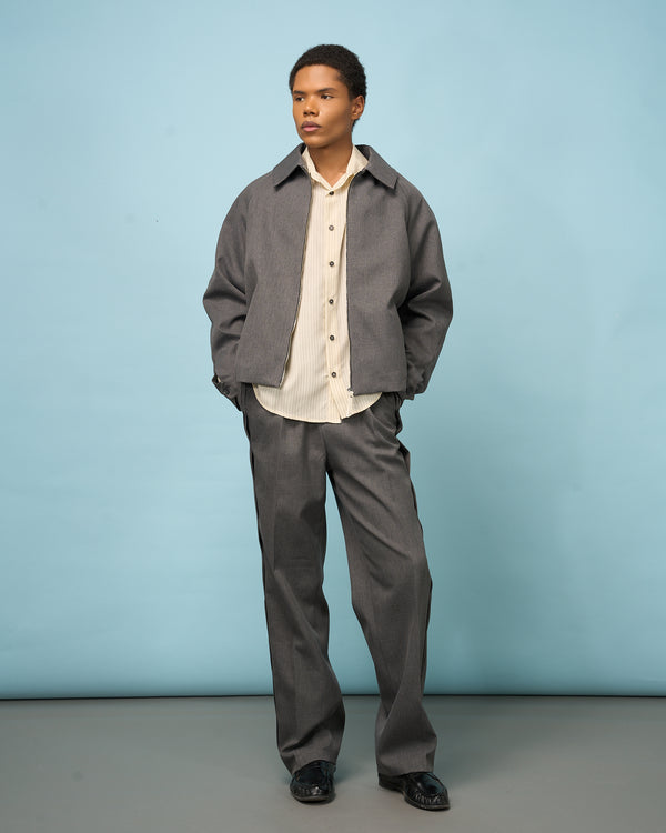 Grey Tailored Technical Pants