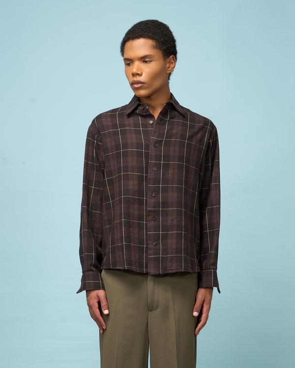 Brown Flannel Shirt