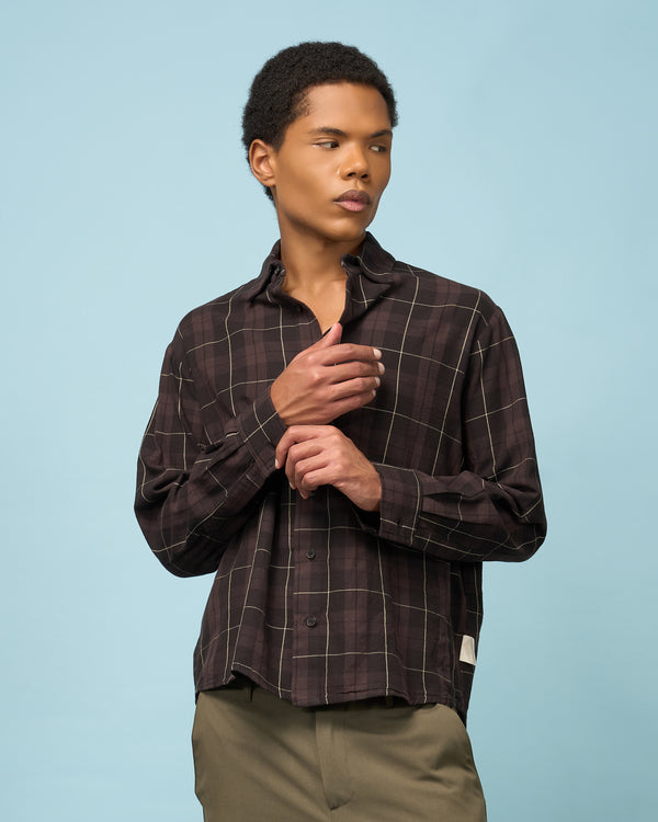 Brown Flannel Shirt