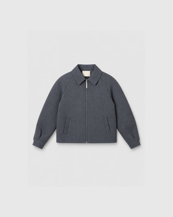 Grey Padded Shirt Jacket
