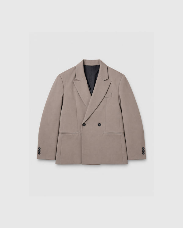 Mud Tailored Double-Breasted Blazer